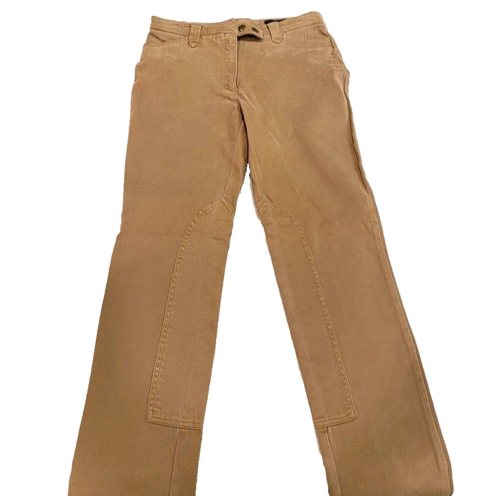 Hennes Collection Women brown riding style long pants women's 36 Italy, US 4-6